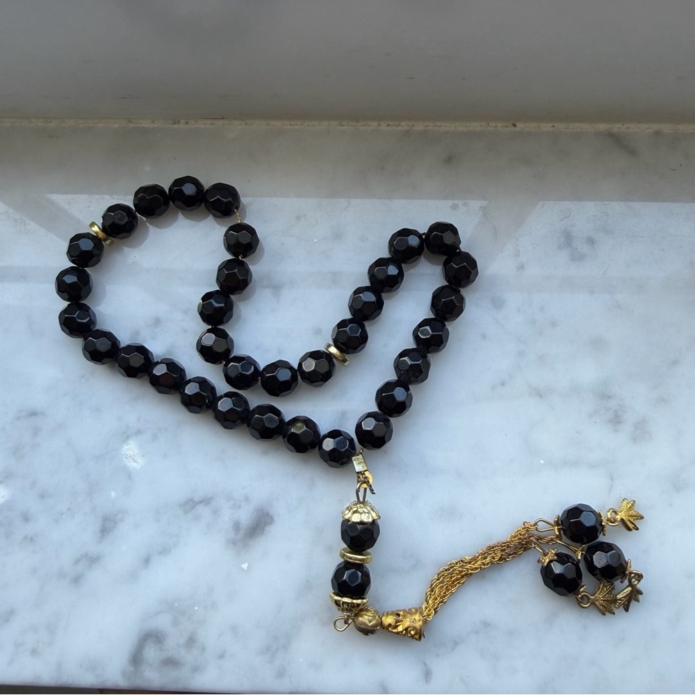 Black Prayer Beads Beautiful Islamic Tasbih 33 Beads Misbaha